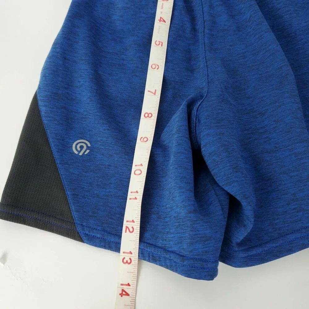 Champion Youth Boys Athletic Casual Shorts Blue Black Elastic Waist Size‎ 6